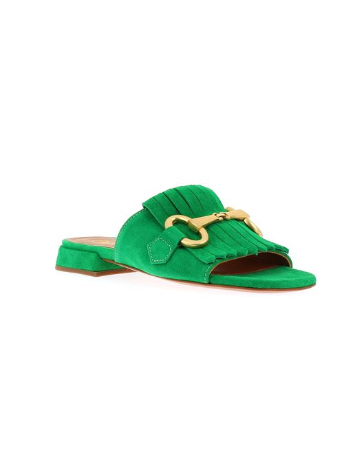 sabot da donna in camoscio verde CHAMP DE FLEURS | 04.20W